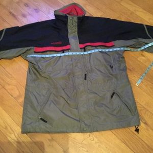 ⚜️ Columbia GIZZMO JACKET BLACK & GREY UNISEX  Sz Lg VNPLVC